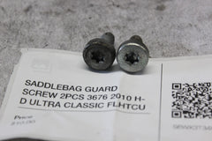SADDLEBAG GUARD SCREW 2PCS 3676 2010 H-D ULTRA CLASSIC FLHTCU