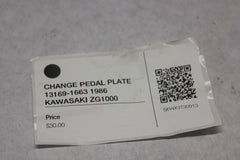 CHANGE PEDAL PLATE 13169-1663 1986 KAWASAKI ZG1000
