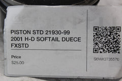 PISTON STD 21930-99  2001 H-D SOFTAIL DUECE FXSTD