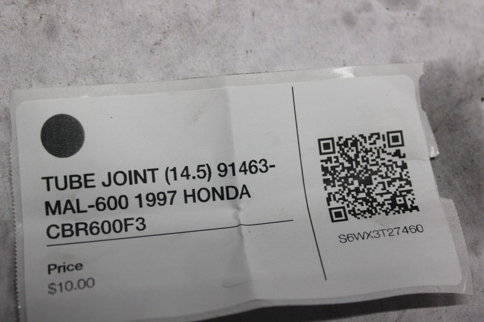 TUBE JOINT (14.5) 91463-MAL-600 1997 HONDA CBR600F3