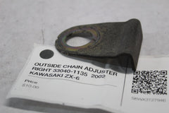 OUTSIDE CHAIN ADJUSTER RIGHT 33040-1135  2002 KAWASAKI ZX-6