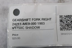 GEARSHIFT FORK RIGHT 24211-ME9-000 1983 VT750C SHADOW