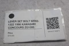 LEVER SET BOLT 92002-1322 1986 KAWASAKI CONCOURS ZG1000
