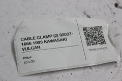 CABLE CLAMP (2) 92037-1666 1993 KAWASAKI VULCAN