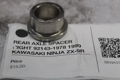 REAR AXLE SPACER RIGHT 92143-1978 1999 KAWASAKI NINJA ZX-9R