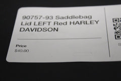 90757-93 Saddlebag Lid LEFT Red HARLEY DAVIDSON