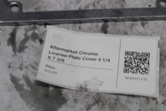 Aftermarket Chrome License Plate Cover 4 1/4 X 7 3/8