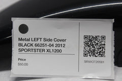 Metal LEFT Side Cover BLACK 66251-04 2012 SPORTSTER XL1200