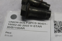 UNION BOLT 2PCS 90401-16002-00 2003 V-STAR XVS1100AR