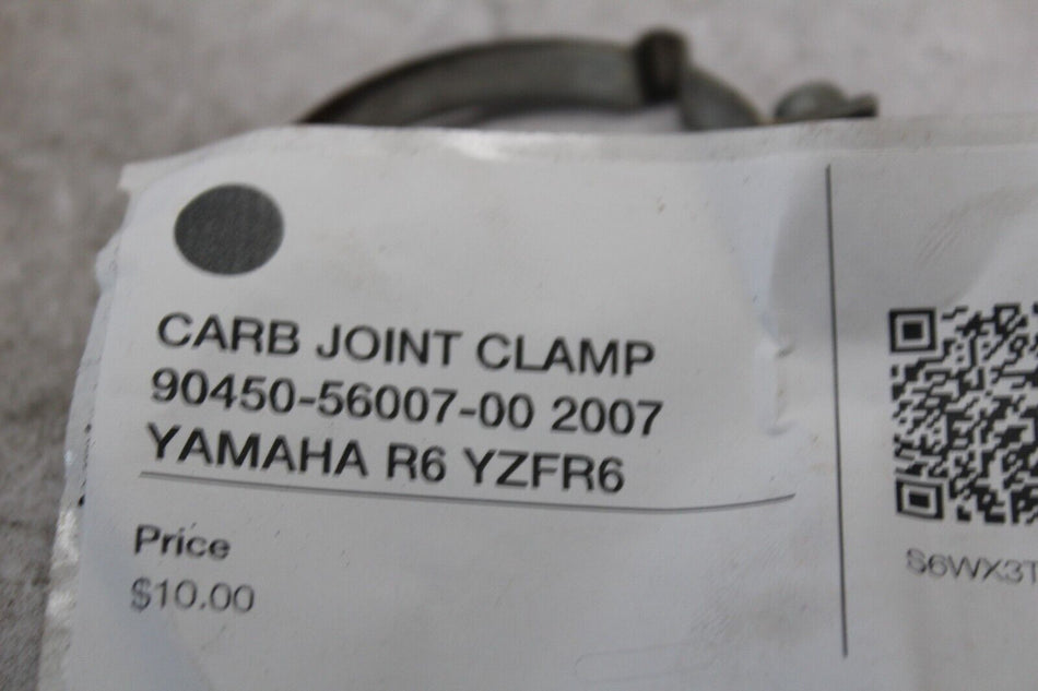 CARB JOINT CLAMP 90450-56007-00 2007 YAMAHA R6 YZFR6