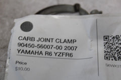 CARB JOINT CLAMP 90450-56007-00 2007 YAMAHA R6 YZFR6