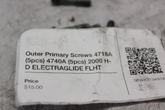 Outer Primary Screws 4718A (5pcs) 4740A (5pcs) 2000 H-D ELECTRAGLIDE FLHT