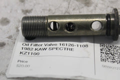 Oil Filter Valve 16126-1108 1982 KAW SPECTRE KZ1100