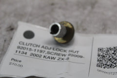 CLUTCH ADJ LOCK NUT 92015-1197, SCREW 92009-1134  2002 KAW ZX-6
