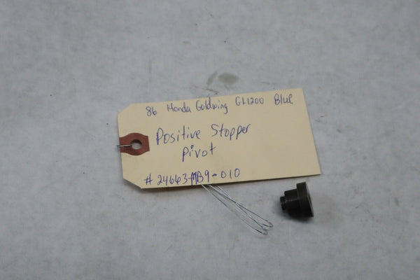 OEM Honda Motorcycle Positive Stopper Pivot 1986 Goldwing GL1200A 24663-MB9-010