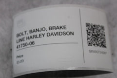 BOLT, BANJO, BRAKE LINE HARLEY DAVIDSON 41750-06