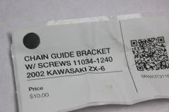 CHAIN GUIDE BRACKET W/ SCREWS 11034-1240 2002 KAWASAKI ZX-6