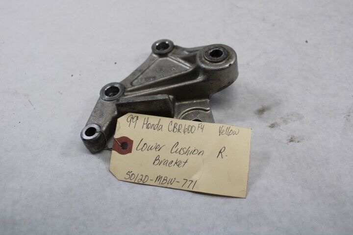 OEM Honda Motorcycle 1999 CBR600F4 Lower Cushion Bracket Right 50120-MBW-771