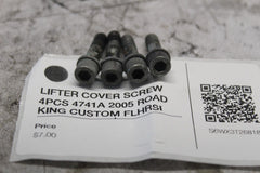 LIFTER COVER SCREW 4PCS 4741A 2005 ROAD KING CUSTOM FLHRSI