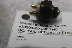 Neutral Indicator Switch #33904-00 2005 HD SOFTAIL DELUXE FLSTNI