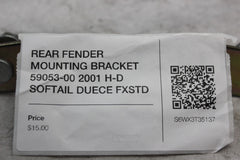 REAR FENDER MOUNTING BRACKET 59053-00 2001 H-D SOFTAIL DUECE FXSTD