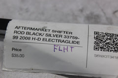 AFTERMARKET SHIFTER ROD BLACK/ SILVER 33759-99 2008 H-D ELECTRAGLIDE FLHT