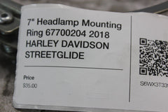 7" Headlamp Mounting Ring 67700204 2018 HARLEY DAVIDSON STREETGLIDE