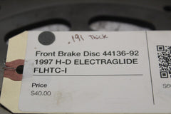 Front Brake Disc 44136-92 1997 H-D ELECTRAGLIDE FLHTC-I