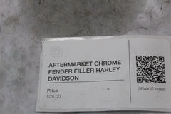 AFTERMARKET CHROME FENDER FILLER HARLEY DAVIDSON