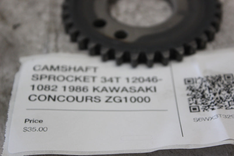 CAMSHAFT SPROCKET 34T 12046-1082 1986 KAWASAKI CONCOURS ZG1000