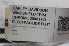 HARLEY DAVIDSON WINDSHIELD TRIM CHROME 2008 H-D ELECTRAGLIDE FLHT