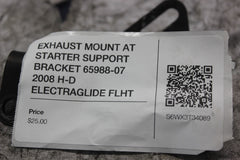 EXHAUST MOUNT AT STARTER SUPPORT BRACKET 65988-07 2008 H-D ELECTRAGLIDE FLHT