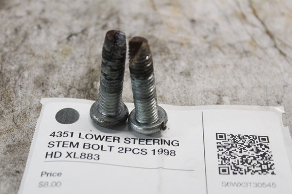 4351 LOWER STEERING STEM BOLT 2PCS 1998 HD XL883