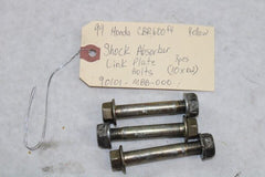 OEM Honda Motorcycle 1999 CBR600F4 Shock Absorber Link Plate Bolts(10x62)