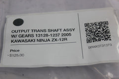 OUTPUT TRANS SHAFT ASSY W/ GEARS 13128-1237 2005 KAWASAKI NINJA ZX-12R