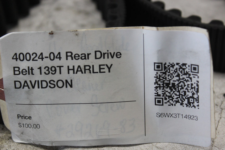 40024-04 Rear Drive Belt 139T HARLEY DAVIDSON