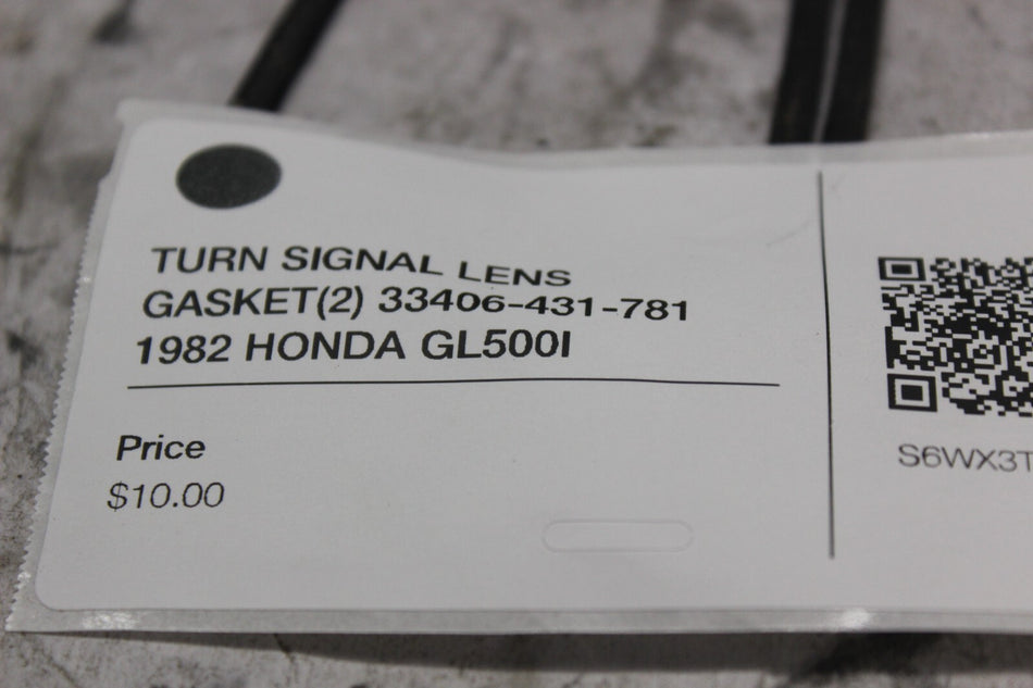 TURN SIGNAL LENS GASKET(2) 33406-431-781 1982 HONDA GL500I SILVERWING