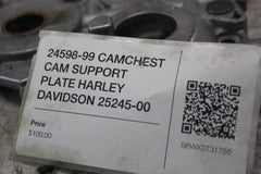 24598-99 CAMCHEST CAM SUPPORT PLATE HARLEY DAVIDSON 25245-00