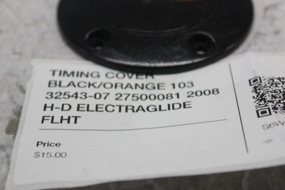 TIMING COVER BLACK/ORANGE 103 32543-07 27500081 2008 H-D ELECTRAGLIDE FLHT
