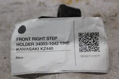 FRONT RIGHT STEP HOLDER 34003-1042 1980 KAWASAKI KZ440