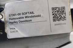 57061-00 SOFTAIL Removable Windshield Harley Davidson