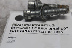 REAR MC MOUNTING BRACKET SCREW 2PCS 997 2012 SPORTSTER XL1200