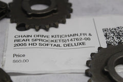 CHAIN DRIVE KIT (CHAIN,FR & REAR SPROCKETS) 14762-00 2005 HD SOFTAIL DELUXE FLST