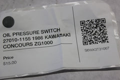 OIL PRESSURE SWITCH 27010-1155 1986 KAWASAKI CONCOURS ZG1000