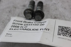 Front Brake Caliper Screw (2) 44160-00 2008 H-D ELECTRAGLIDE FLHT