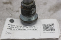 RIGHT REAR SWINGARM PIVOT BOLT 90121-463-000 1982 GOLDWING GL1100A