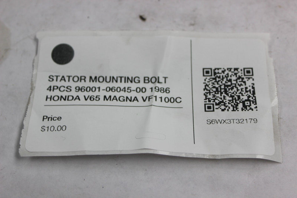 STATOR MOUNTING BOLT 4PCS 96001-06045-00 1986 HONDA V65 MAGNA VF1100C