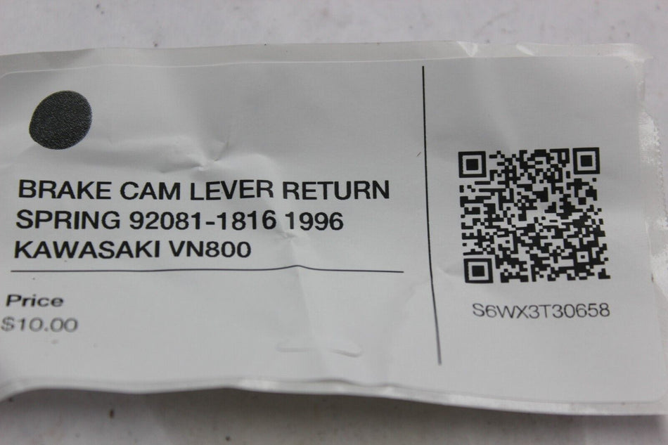 BRAKE CAM LEVER RETURN SPRING 92081-1816 1996 KAWASAKI VN800