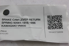 BRAKE CAM LEVER RETURN SPRING 92081-1816 1996 KAWASAKI VN800