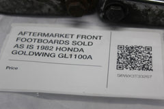 AFTERMARKET FRONT FOOTBOARDS SOLD AS IS 1982 HONDA GOLDWING GL1100A